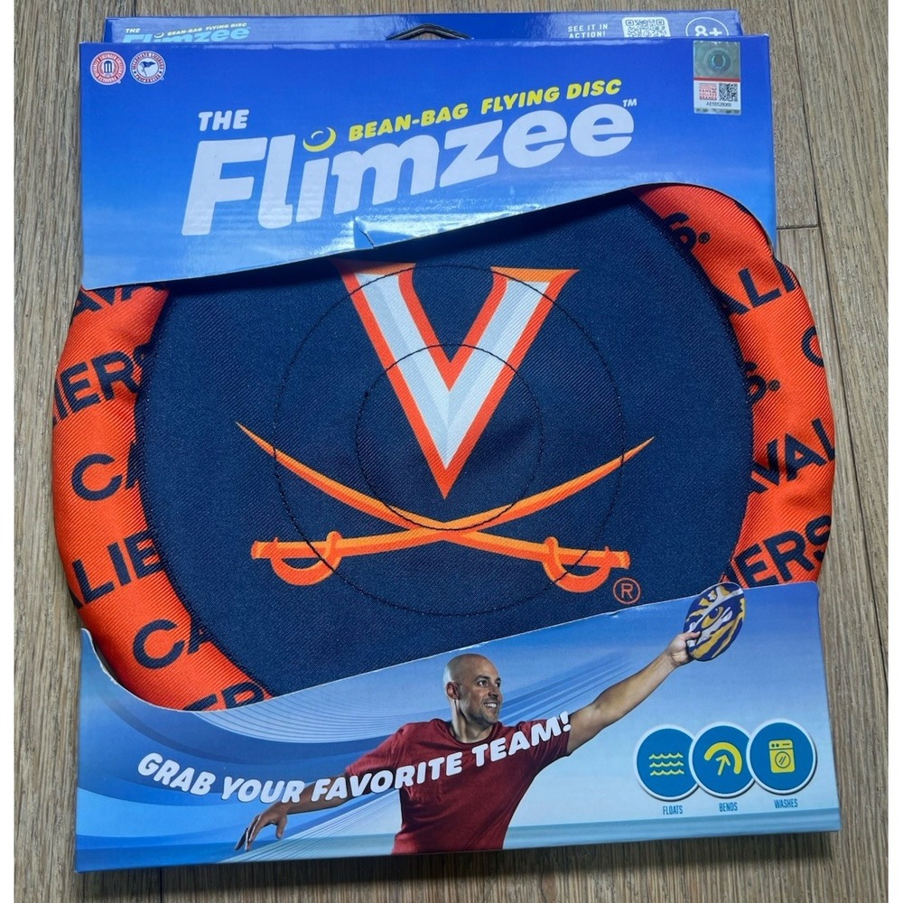 NCAA Virginia Cavaliers Flimzee Bean-Bag Flying Disc- YouTheFan - Picture 1 of 3